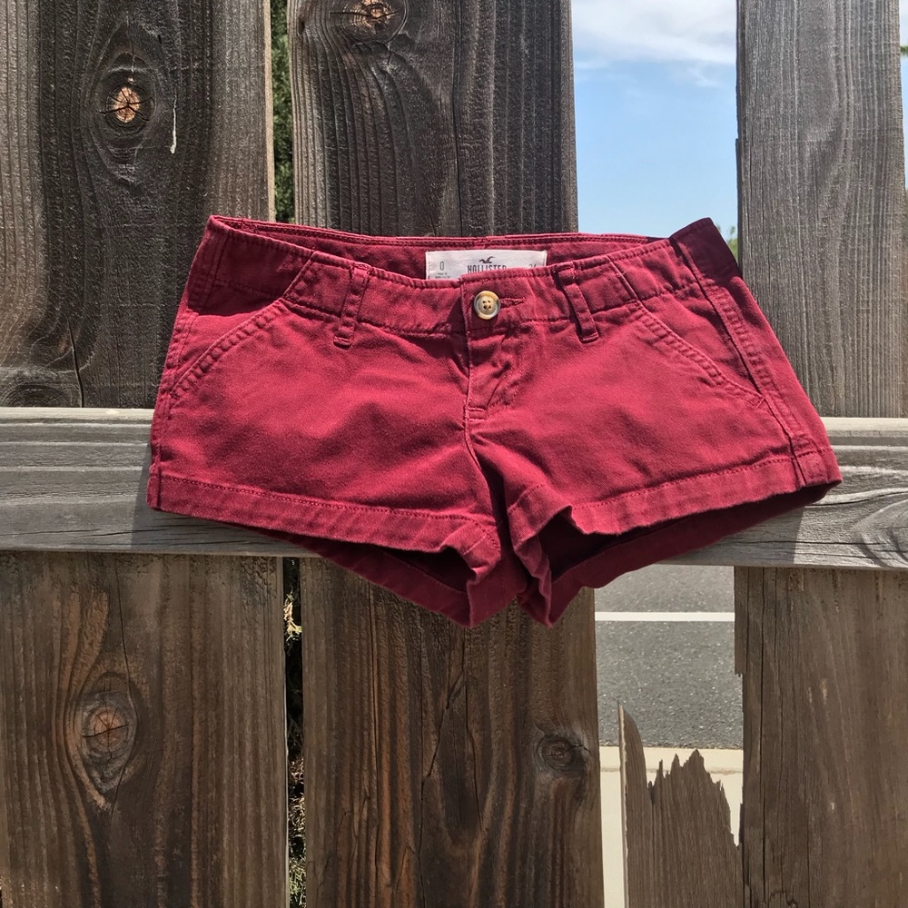 Hollister Burgundy Shorts - size 0